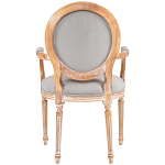 Стул с подлокотниками из массива бука светло-серый Solid Luxury варинант исполнения - 2 | Loft Concept в Краснодаре