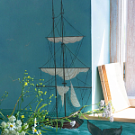 Обои ручная роспись Nantucket Crossing Brandt colourway on scenic paper варинант исполнения - 5 | Loft Concept в Краснодаре