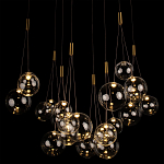 Подвесной светильник Crystal Cascade Gold варинант исполнения - 1 | Loft Concept в Краснодаре