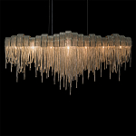 Люстра подвесная с металлическими дугами и длинными цепочками 115 см Atlantis Chain варинант исполнения - 16 | Loft Concept в Краснодаре