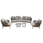 Диван садовый угловой Counter серый варинант исполнения - 3 | Loft Concept в Краснодаре