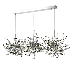 Люстра подвесная из трех частей с металлическими круглыми элементами Terzani Argent варинант исполнения - 6 | Loft Concept в Краснодаре