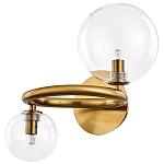 Бра с 2-мя стеклянными сферическими  плафонами Arco Wall Lamp варинант исполнения - 1 | Loft Concept в Краснодаре
