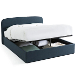 Двуспальная кровать с подъемным механизмом Mathise Bed Deep Blue варинант исполнения - 2 | Loft Concept в Краснодаре