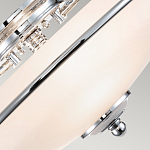 Потолочный светильник со стеклянным плафоном на изогнутых кронштейнах Quoizel  варинант исполнения - 9 | Loft Concept в Краснодаре