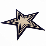 Дизайнерский ковер в виде звезды Poltronova Tappeto Stellina  Navy Blue Grey Rug варинант исполнения - 2 | Loft Concept в Краснодаре