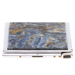 Портсигар на 10 сигарет с газовой зажигалкой из натурального камня Кианит Stone Cigarettes Cases варинант исполнения - 1 | Loft Concept в Краснодаре