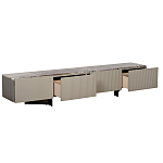 Тумба под телевизор серая с мраморной столешницей Uniqueness Marble варинант исполнения - 2 | Loft Concept в Краснодаре