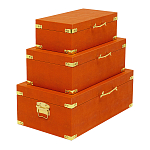 Комплект оранжевых чемоданов Golden Twigs варинант исполнения - 2 | Loft Concept в Краснодаре