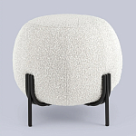 Пуф в ткани букле молочного цвета Pikelet варинант исполнения - 2 | Loft Concept в Краснодаре