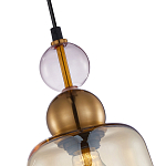 Подвесной светильник со стеклянным плафоном янтарного цвета Prestige варинант исполнения - 3 | Loft Concept в Краснодаре