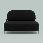 Двухместный диван черного цвета COLOR BLOCK варинант исполнения - 3 | Loft Concept в Краснодаре