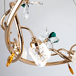 Люстра с хрустальными плафонами и декором Alvere Crystal Chandelier варинант исполнения - 3 | Loft Concept в Краснодаре