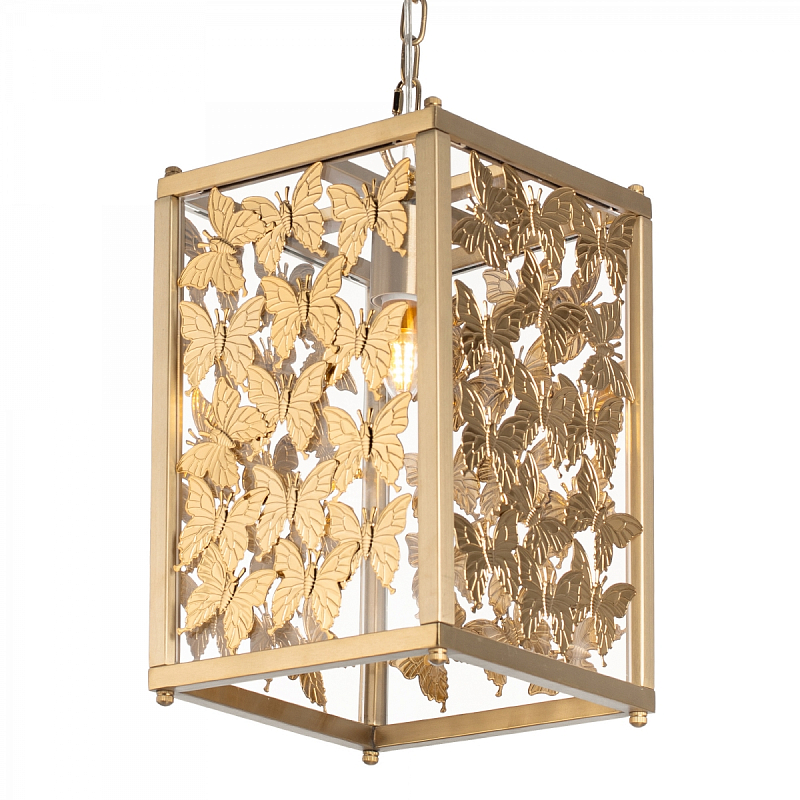 Tommy Mitchell Butterfly Pendant Light Латунь Прозрачное Стекло в Краснодаре | Loft Concept 