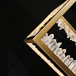 Настольная лампа прямоугольная с декоративными элементами в виде кристаллов Smooth Shine варинант исполнения - 4 | Loft Concept в Краснодаре