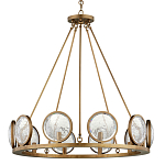 Люстра круглая с прозрачными рельефными плафонами Crystal Prism варинант исполнения - 3 | Loft Concept в Краснодаре