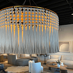 Люстра серая плетеная с кисточками Boho Tassel Chandelier варинант исполнения - 2 | Loft Concept в Краснодаре