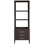 Этажерка Primo с ящиками шпон Темный орех варинант исполнения - 1 | Loft Concept в Краснодаре