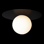 Потолочный светильник с белым шарообразным плафоном и черным круглым основанием Matisse варинант исполнения - 1 | Loft Concept в Краснодаре