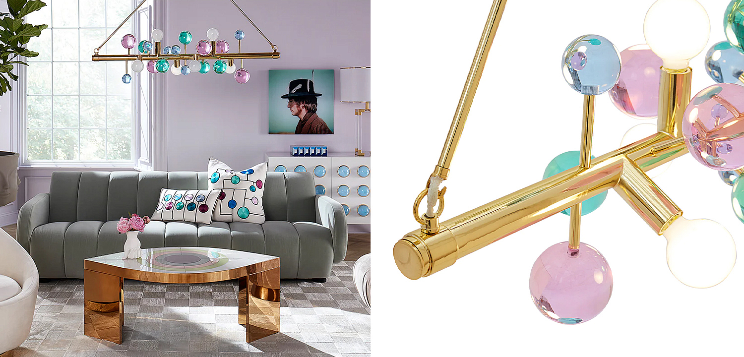 Светильник Jonathan Adler GLOBO SIX-LIGHT LINEAR CHANDELIER Multi Светильник Jonathan Adler GLOBO SIX-LIGHT LINEAR CHANDELIER Multi - Loft-Concept в Краснодаре