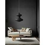 Подвесной вязаный черный светильник «Моника» варинант исполнения - 3 | Loft Concept в Краснодаре