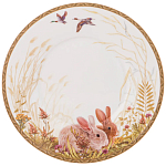 Чайная пара из фарфора с изображением собаки и зайцев 300 мл Hunting Porcelain Collection 2 варинант исполнения - 3 | Loft Concept в Краснодаре