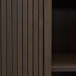 Буфет тёмно-коричневого цвета из ясеневого шпона с 2-мя раздвижными дверями Toinette варинант исполнения - 3 | Loft Concept в Краснодаре