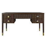 Письменный стол с 4-мя ящиками Elsa Dreams Walnut варинант исполнения - 6 | Loft Concept в Краснодаре