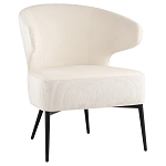 Современное мягкое кресло на металлических ножках Rakush Milk варинант исполнения - 1 | Loft Concept в Краснодаре