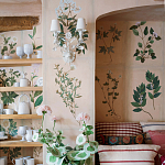 Обои ручная роспись Botanical Studies Cutter colourway варинант исполнения - 3 | Loft Concept в Краснодаре