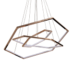 Люстра с 3-мя подвесами в виде шестиугольников Hexagon Horizontal варинант исполнения - 1 | Loft Concept в Краснодаре
