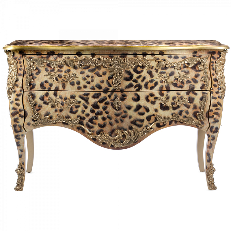 Комод стиль рококо Ref 573 Commode L. XV Leopard  в Краснодаре | Loft Concept 