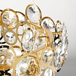 Люстра подвесная из золотых колец 57 см Golden Circles варинант исполнения - 8 | Loft Concept в Краснодаре