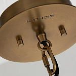 Подвесной светильник с узким цилиндрическим абажуром из черных вертикальных реек Kichler варинант исполнения - 4 | Loft Concept в Краснодаре