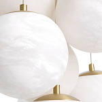 Люстра подвесная круглая с сферическими плафонами из натурального камня Glowing Spheres варинант исполнения - 4 | Loft Concept в Краснодаре