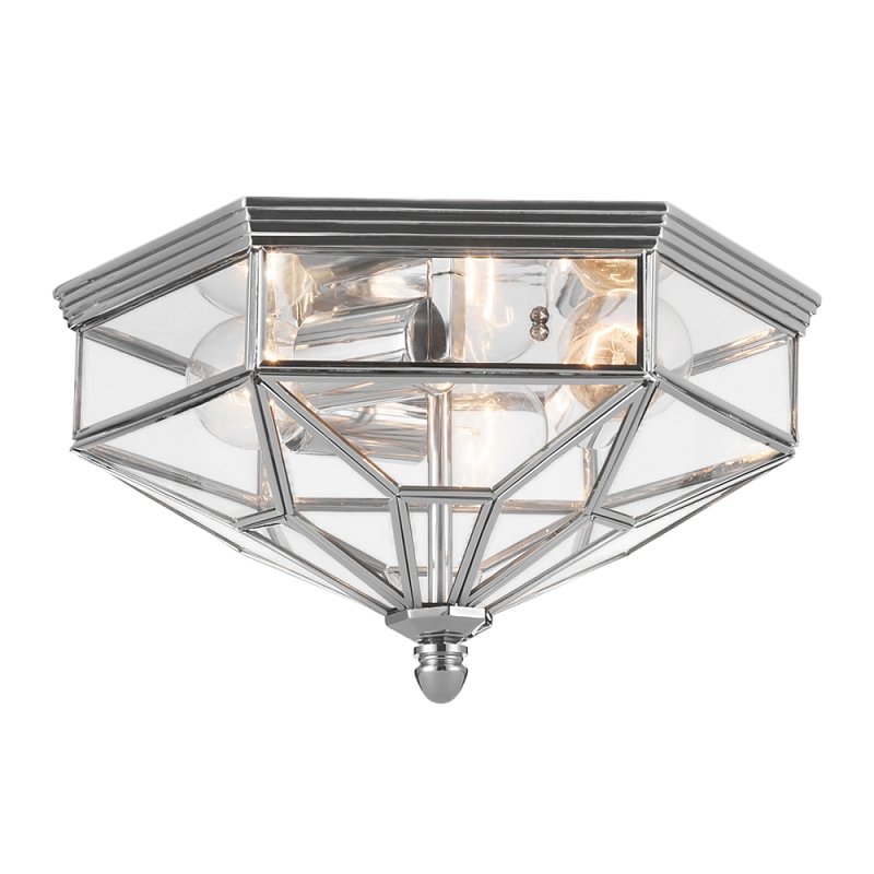 Потолочный светильник Zeil E27X3 Хром Бронза Прозрачный в Краснодаре | Loft Concept 