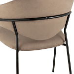 Коричневый стул с обивкой из искусственной замши Alexis варинант исполнения - 7 | Loft Concept в Краснодаре