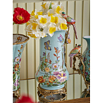 Ваза с птичкой из фарфора с бронзовыми элементами Garden of Eden варинант исполнения - 6 | Loft Concept в Краснодаре