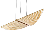 Люстра в виде распахнутых крыльев из тонких металлических планок Flight of Freedom варинант исполнения - 4 | Loft Concept в Краснодаре