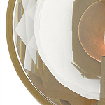 Бра круглое с прозрачным рельефным плафоном Crystal Prism варинант исполнения - 1 | Loft Concept в Краснодаре