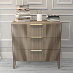 Комод коричневого цвета с 3-мя ящиками Harper Line варинант исполнения - 1 | Loft Concept в Краснодаре