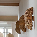 Бра плетеное из ротанга Chainmail варинант исполнения - 1 | Loft Concept в Краснодаре