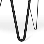 Стол журнальный c круглой столешницей из стекла серого цвета Gray and Gold Marble варинант исполнения - 6 | Loft Concept в Краснодаре