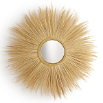 Зеркало с бахромой из растительных волокон WICKER MIRROR 120 варинант исполнения - 1 | Loft Concept в Краснодаре