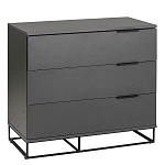 Комод цвета графит с 3-мя ящиками Strict Lines  варинант исполнения - 1 | Loft Concept в Краснодаре