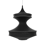 Подвесной вязаный черный светильник «Моника» варинант исполнения - 1 | Loft Concept в Краснодаре