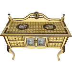 Комод деревянный Illustration of flowers варинант исполнения - 2 | Loft Concept в Краснодаре