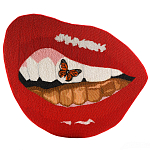 Картина вышивка бисером Grill Cut Out With Butterfly варинант исполнения - 1 | Loft Concept в Краснодаре