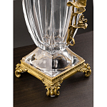 Ваза из прозрачного стекла с бронзовой вставкой в виде цветущей ветви Eden Garden porcelain and bronze варинант исполнения - 4 | Loft Concept в Краснодаре