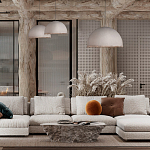 Подвесной светильник в форме купола белого цвета с ажурной бахромой Tactile Line варинант исполнения - 12 | Loft Concept в Краснодаре